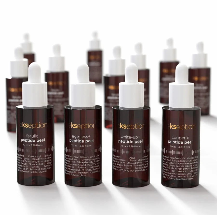 ekseption peptide peel -kuorintatuotteita